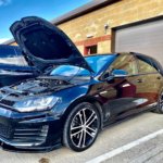 black Volkswagon having ODB remapped by top tuning